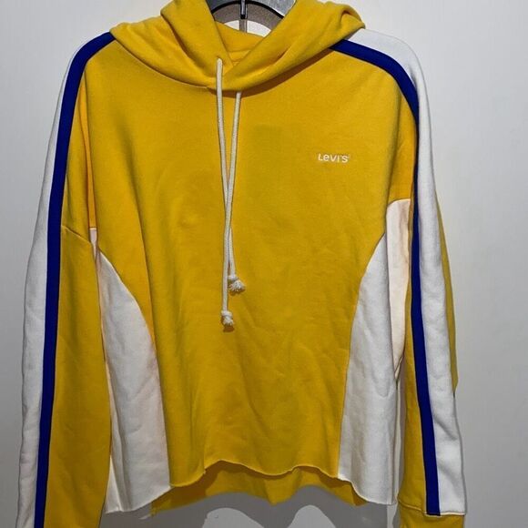 Levi's Women's Colorblock Long Sleeve Pullover Drawstring Hoodie Size 2X NWT - Picture 2 of 10